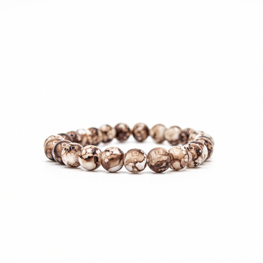 Brunette bead bracelet